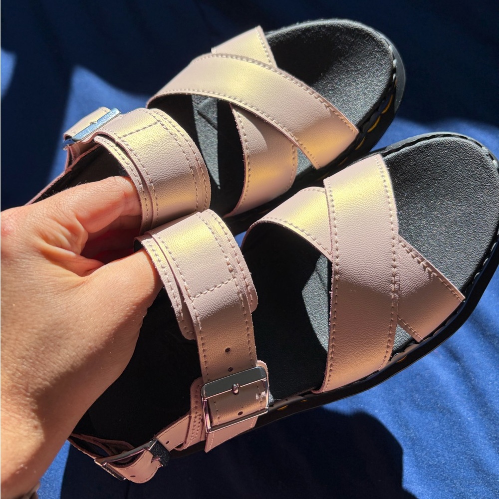 New Dr Marten Athena Leather Strap Sandals Voss II Size 7